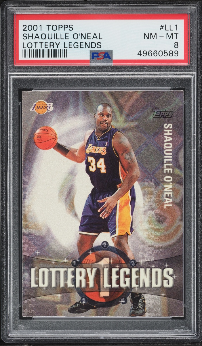 2001 Topps Lottery Legends Shaquille O'Neal #LL1 PSA 8 NM-MT