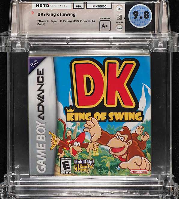 DK: King of Swing (Nintendo Game Boy Advance GBA) WATA 9.8 A+ Sealed