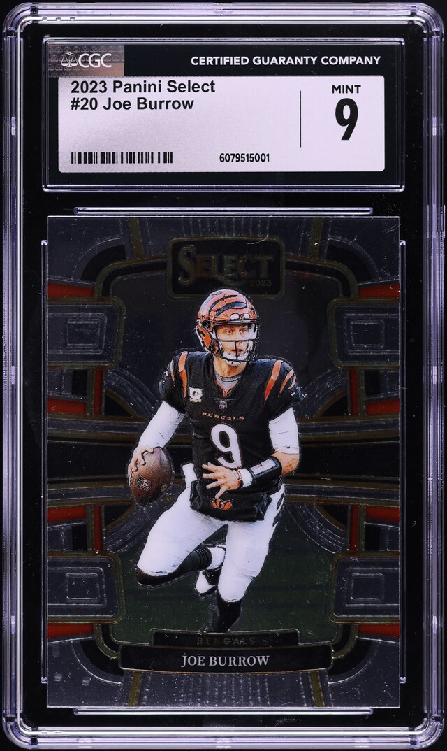 2023 Select Football Joe Burrow #20 CGC 9 MINT