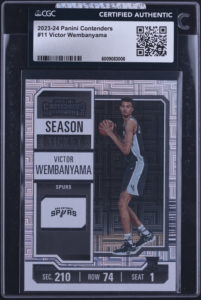 2023 Panini Contenders Victor Wembanyama ROOKIE #11 CGC AUTH