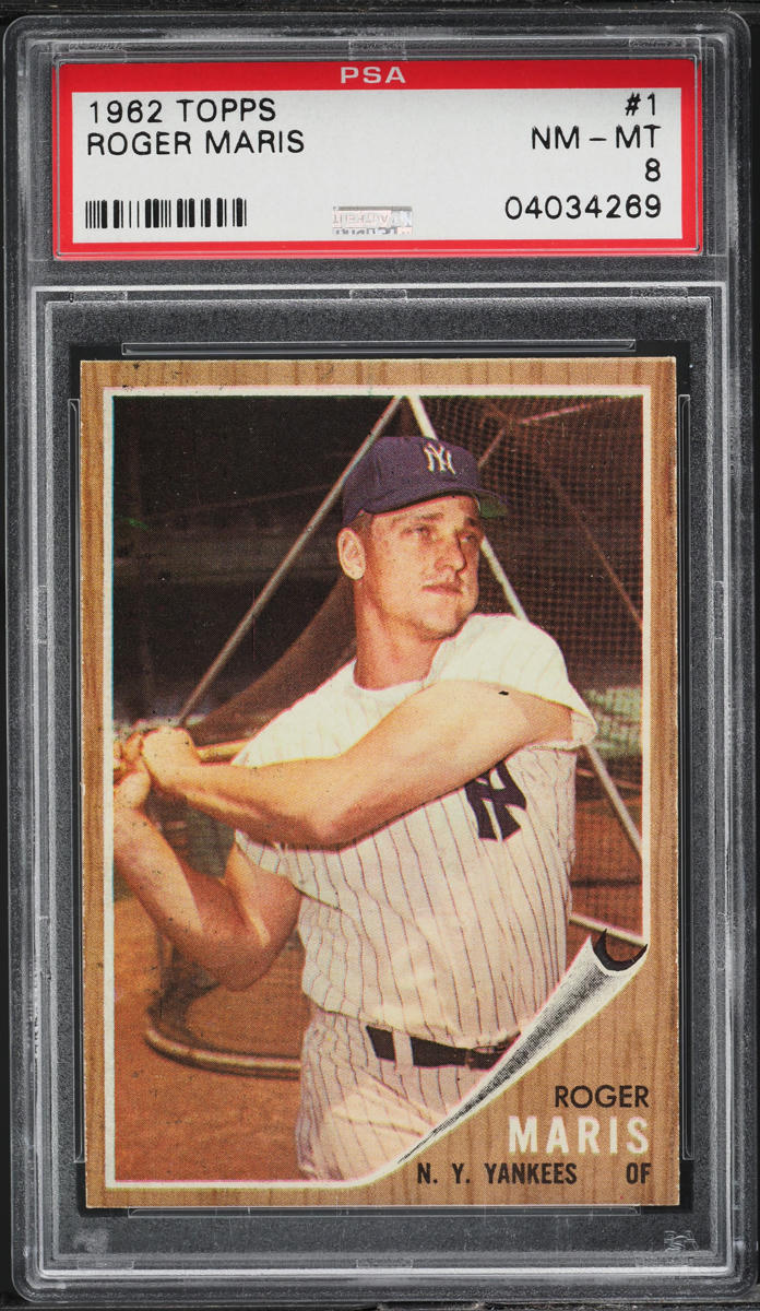 1962 Topps Roger Maris #1 PSA 8 NM-MT