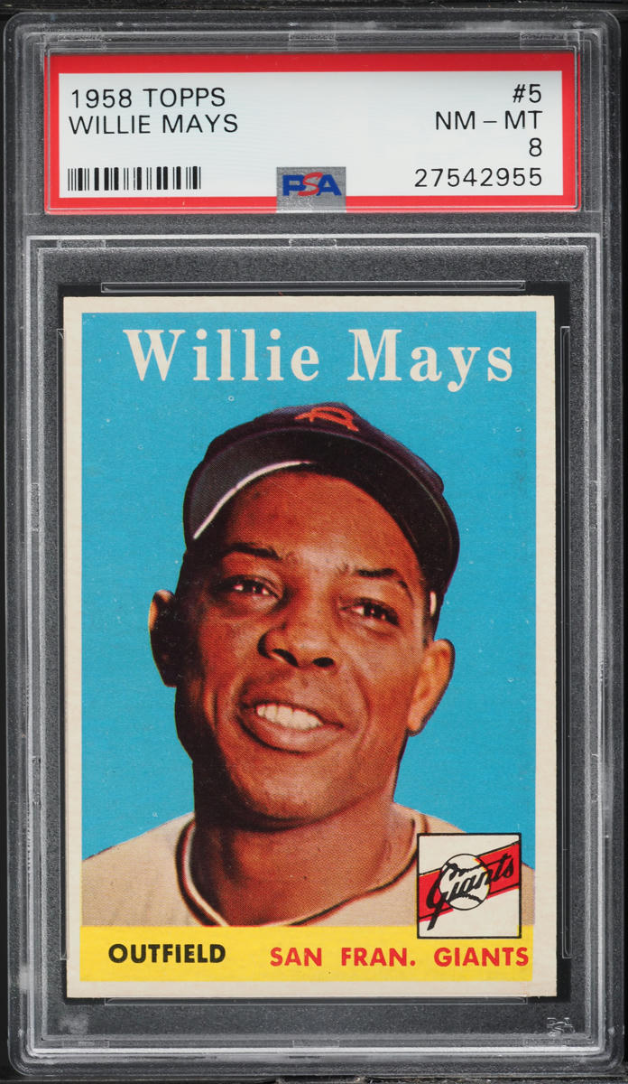1958 Topps Willie Mays #5 PSA 8 NM-MT