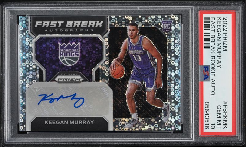 2022 Panini Prizm Fast Break Keegan Murray ROOKIE AUTO