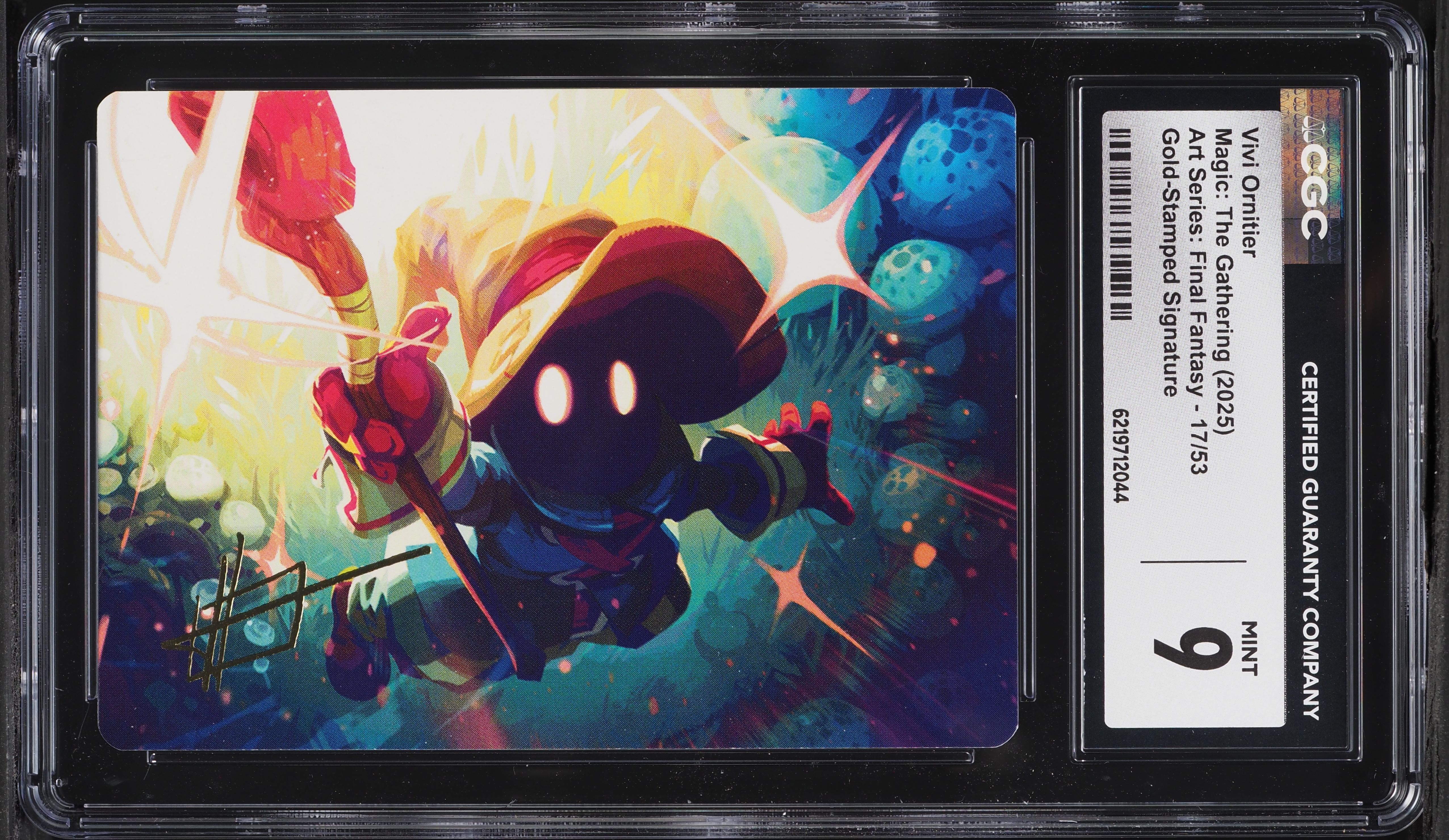 2025 Magic The Gathering MTG Art Series Final Fantasy Gold Stamped Vivi Ornitier #17 CGC 9 MINT