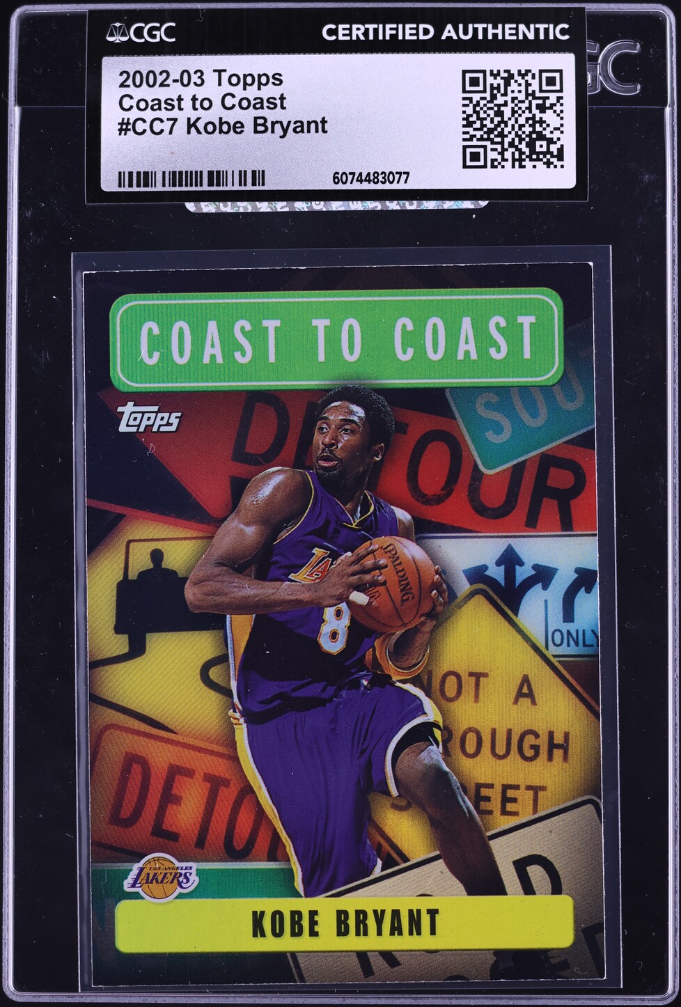 2002 Topps Coast To Coast Kobe Bryant #CC7 CGC AUTH