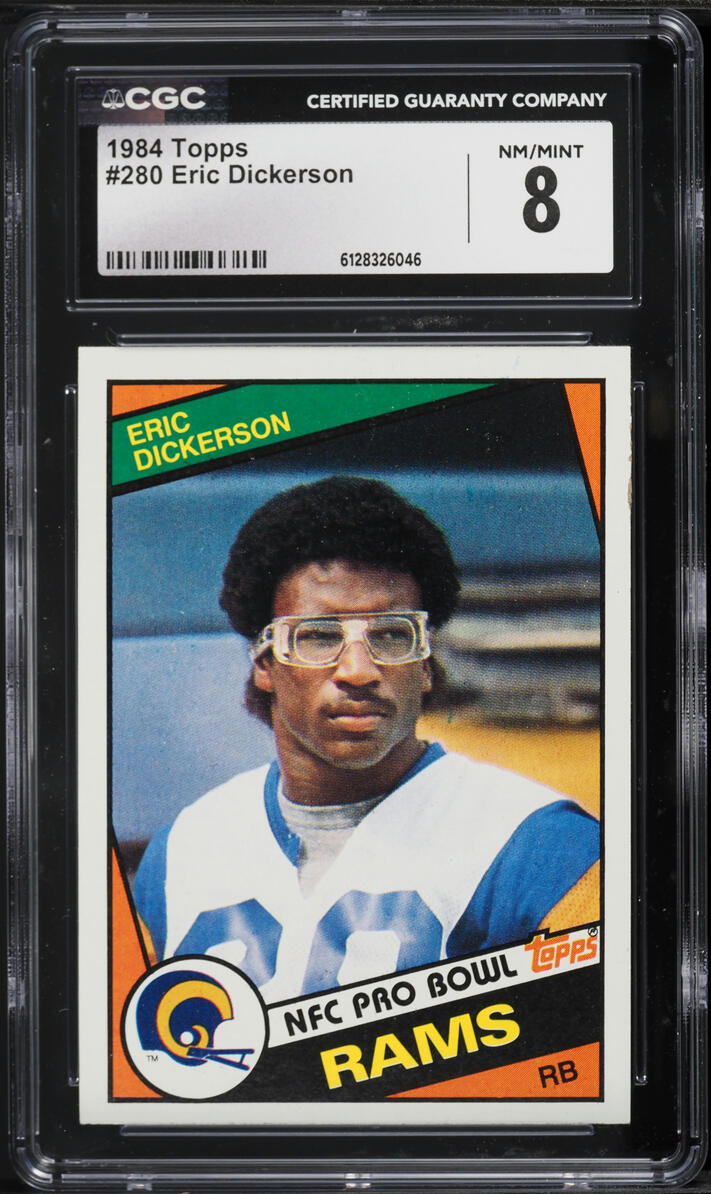 1984 Topps Football Eric Dickerson ROOKIE #280 CGC 8 NM-MT