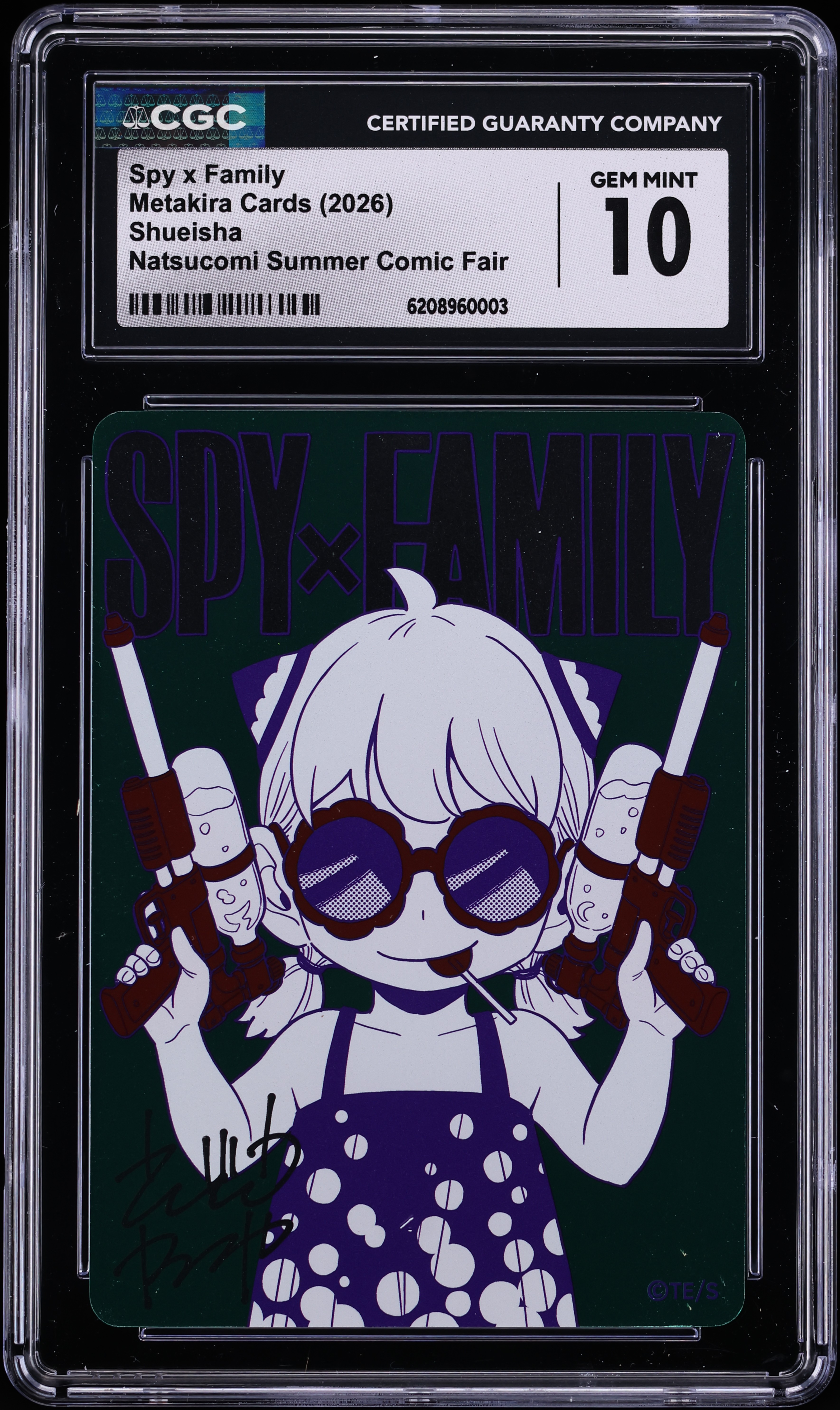 2026 Metakira Cards Shueisha Natsucomi Summer Comic Fair Spy X Family CGC 10 GEM MINT