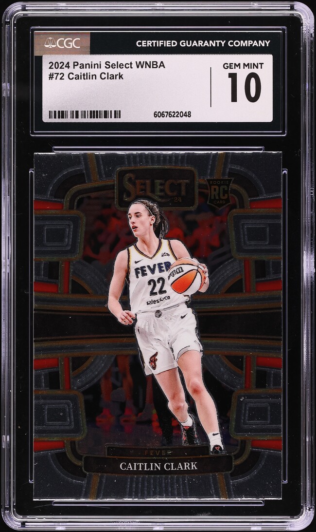 2024 Select WNBA Concourse Caitlin Clark ROOKIE #72 CGC 10 GEM MINT