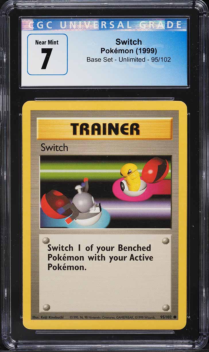 1999 Pokemon Base Set Switch #95 CGC 7 NRMT