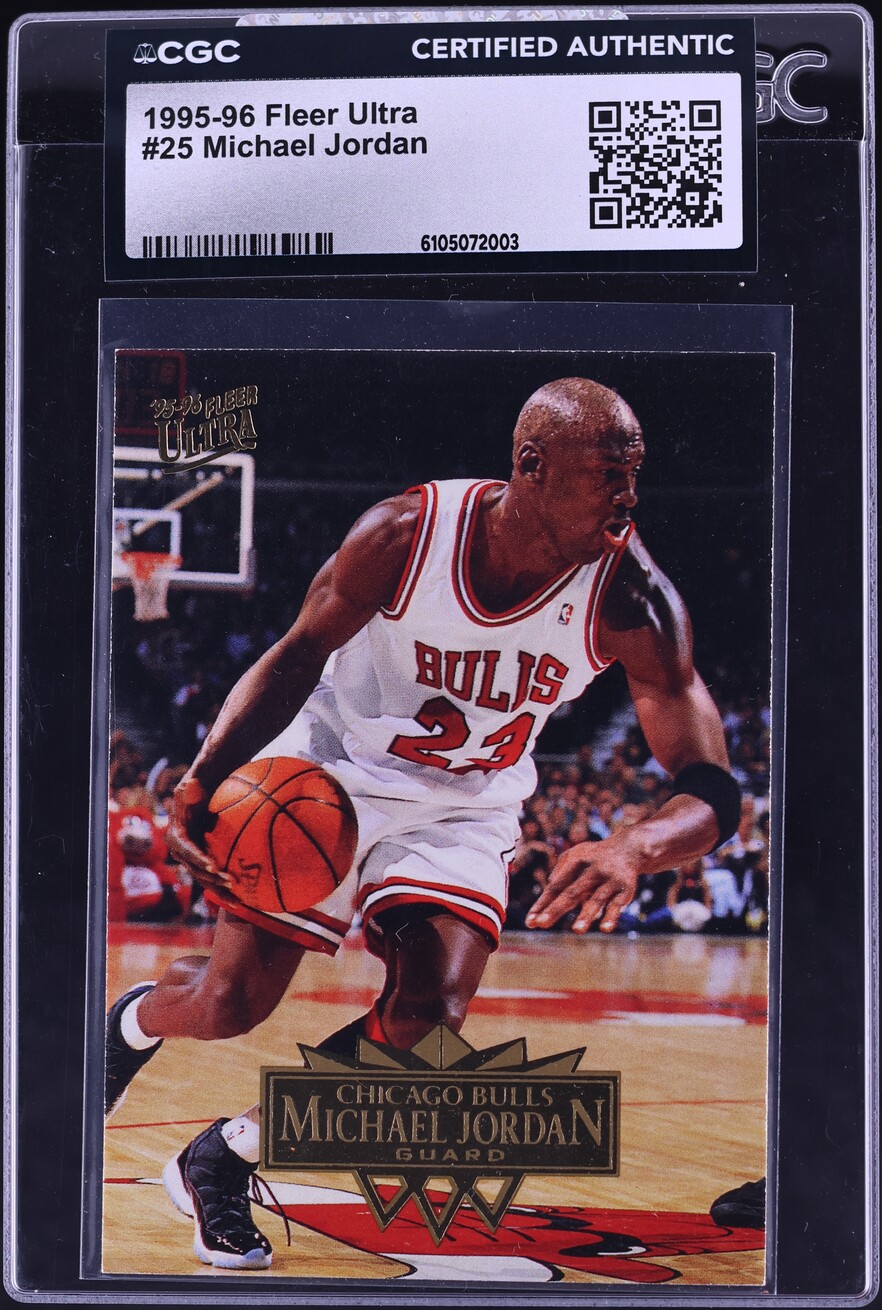 1995 Ultra Basketball Michael Jordan #25 CGC AUTH