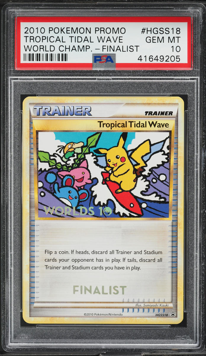 2010 Pokemon Finalist World Championships Tropical Tidal Wave PSA 10 GEM MINT