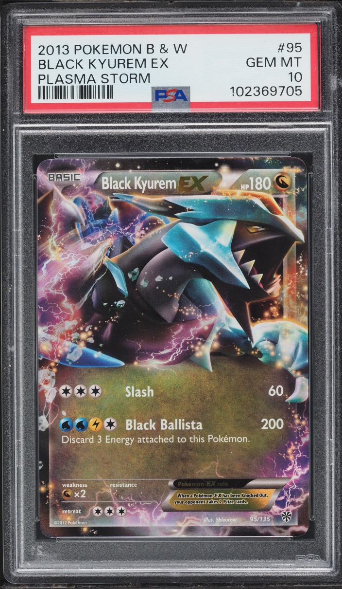 2013 Pokemon Black & White Plasma Storm Black Kyurem EX #95 PSA 10 GEM MINT