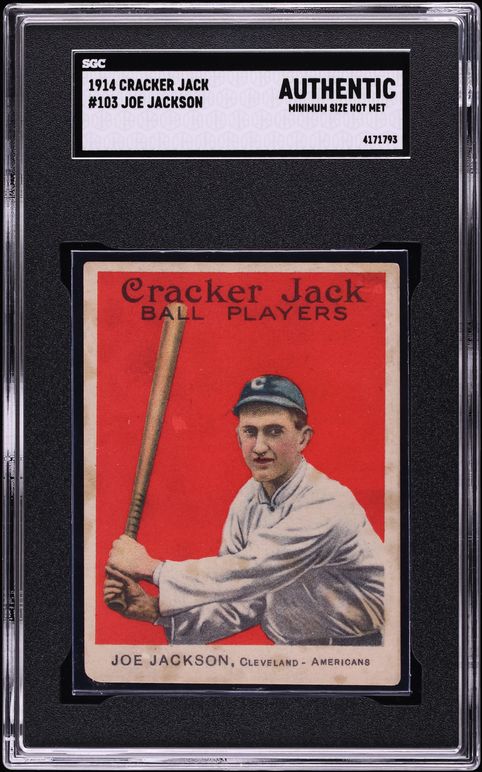 1914 Cracker Jack Shoeless Joe Jackson #103 SGC AUTH