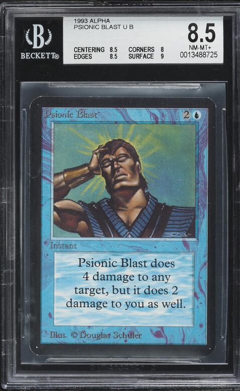 1993 Magic The Gathering MTG Alpha Spell Blast PSA 10 GEM MINT on