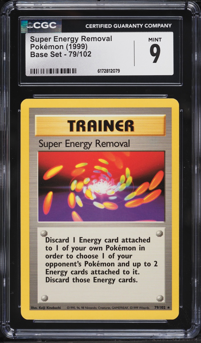 1999 Pokemon Base Set Super Energy Removal #79 CGC 9 MINT