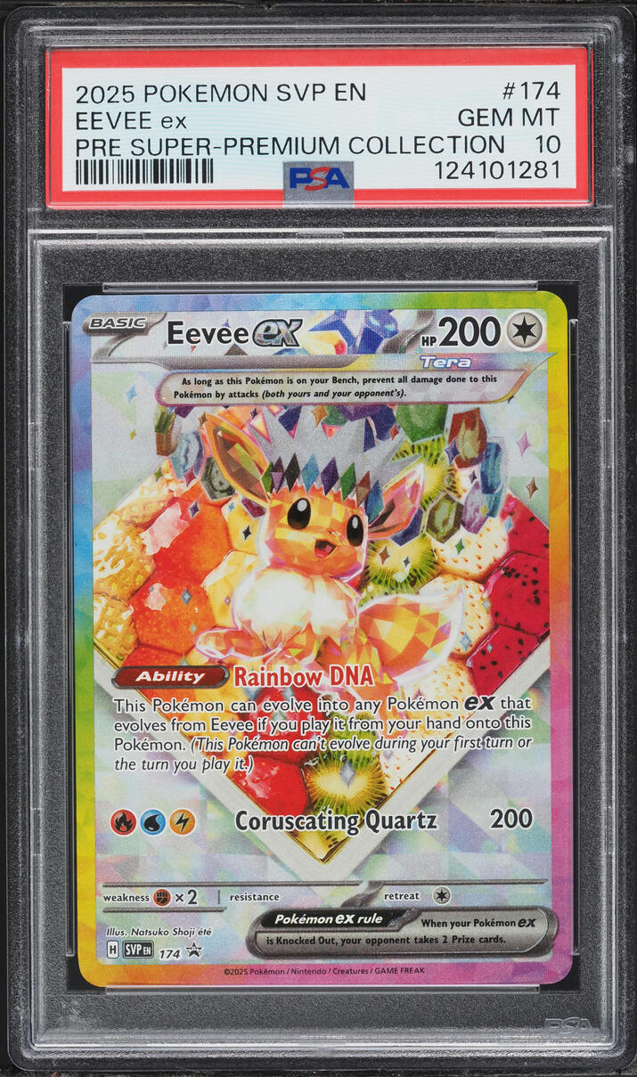 2025 Pokemon SV Promo Prismatic Evolutions Super Premium Full Art Eevee ex #174 PSA 10 GEM MINT