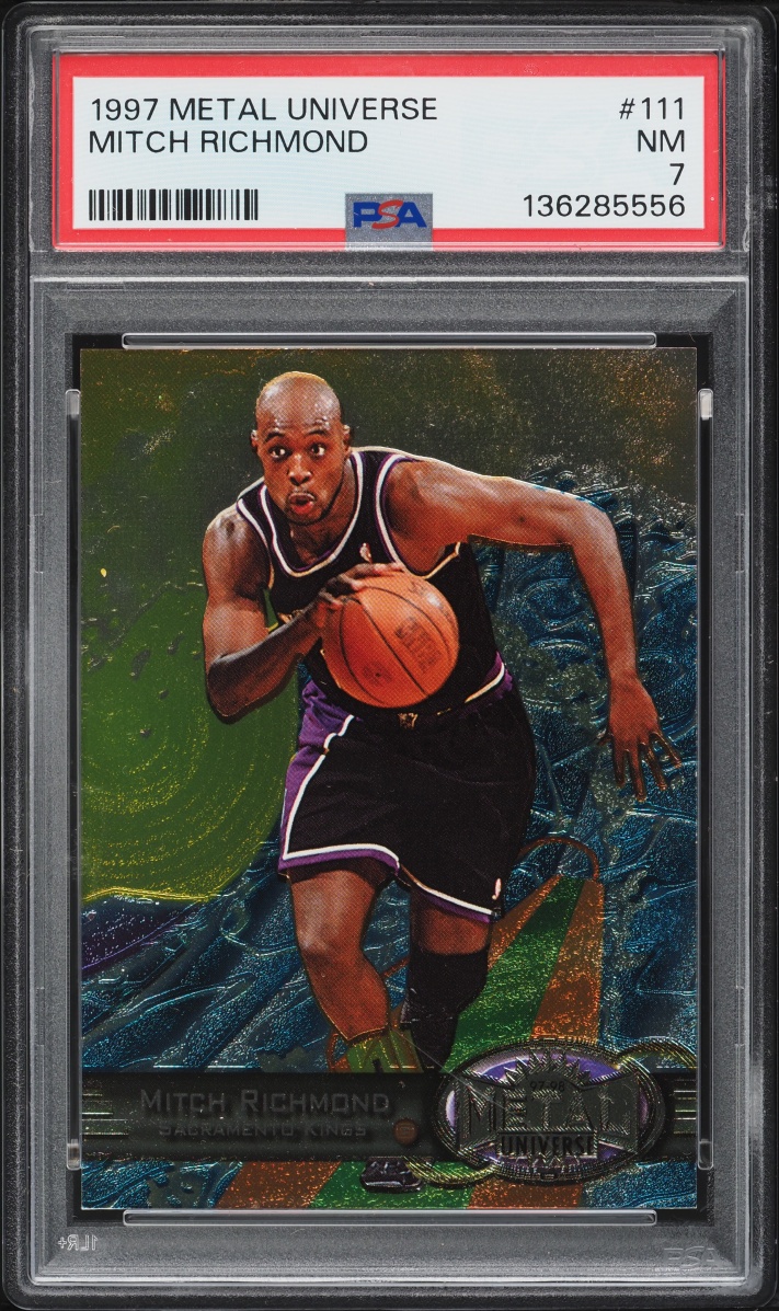 1997 Metal Universe Mitch Richmond #111 PSA 7 NRMT