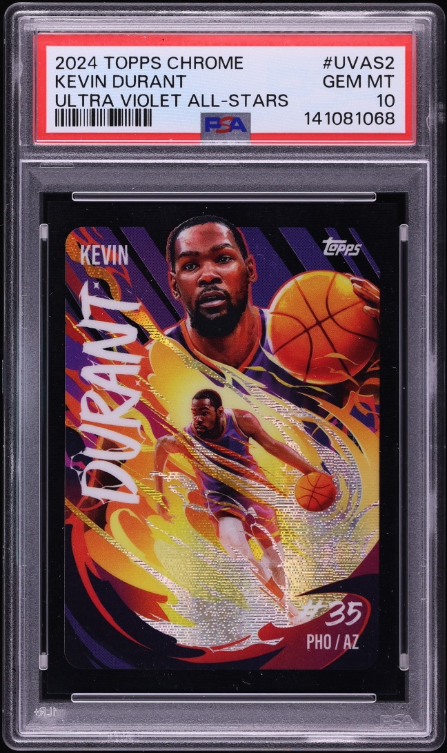 2024 Topps Chrome Ultra Violet All-Stars Kevin Durant #UVAS-2 PSA 10 GEM MINT