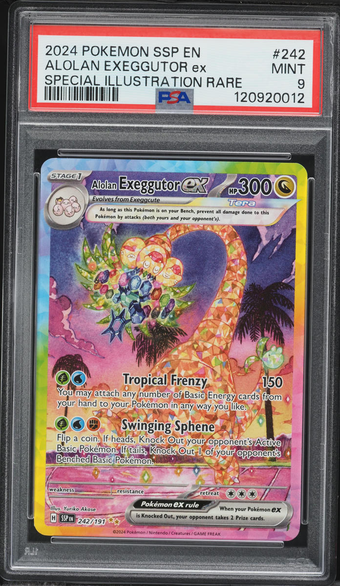 2024 Pokemon Scarlet & Violet Surging Sparks SIR Alolan Exeggutor EX #242 PSA 9 MINT