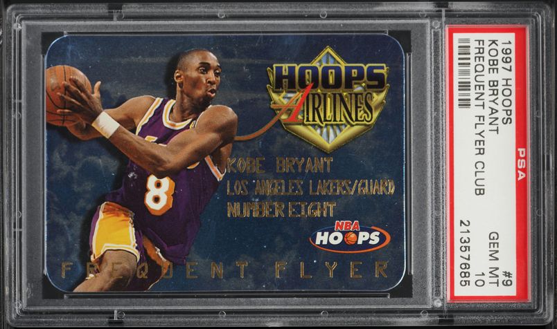 1997 Hoops Frequent Flyer Club Kobe Bryant #9 PSA 10 GEM MINT on