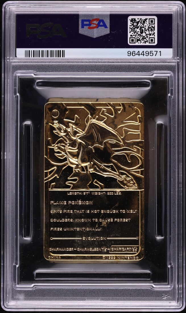 1999 Pokemon Burger King Gold Cards Charizard PSA 6 EXMT