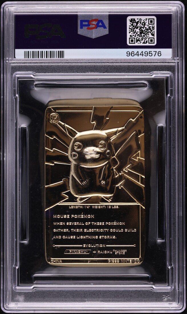 1999 Pokemon Burger King Gold Cards Pikachu PSA 8 NM-MT