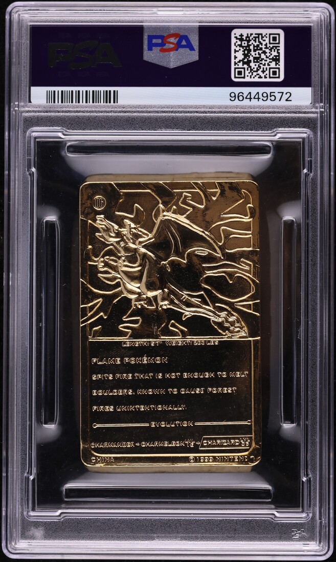 1999 Pokemon Burger King Gold Cards Charizard PSA 7 NRMT