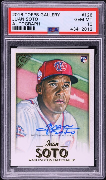 2018 Bowman's Best Refractor Juan Soto ROOKIE #29 PSA 10 GEM MINT