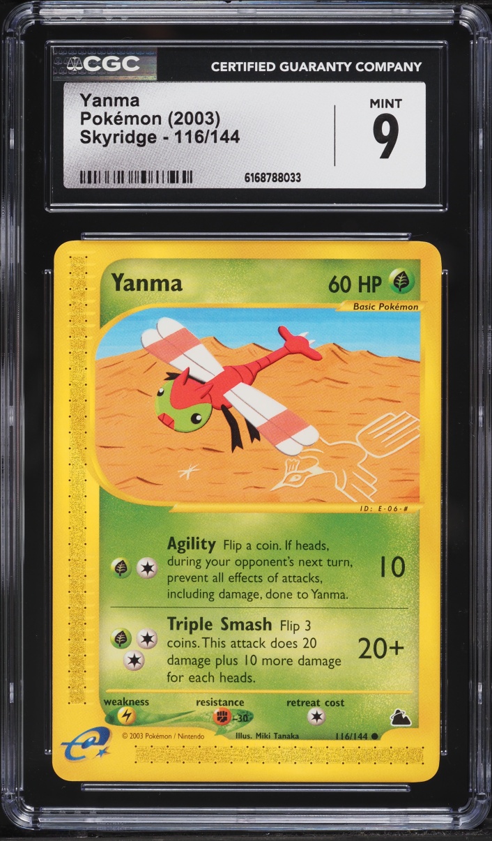 2003 Pokemon Skyridge Yanma #116 CGC 9 MINT