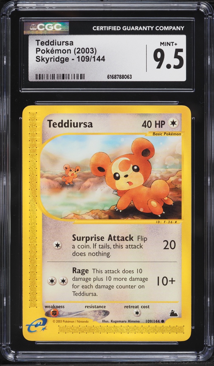 2003 Pokemon Skyridge Teddiursa #109 CGC 9.5 MINT+