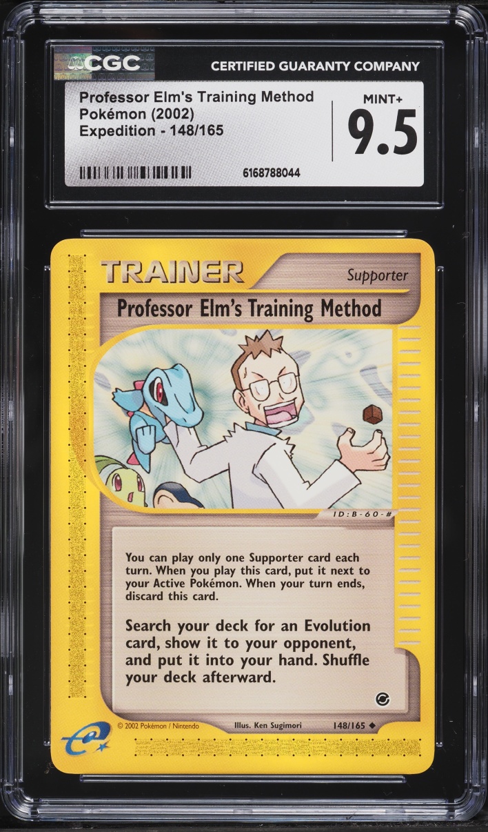 2002 Pokemon Expedition Professor Elm's Training Method #148 CGC 9.5 MINT+