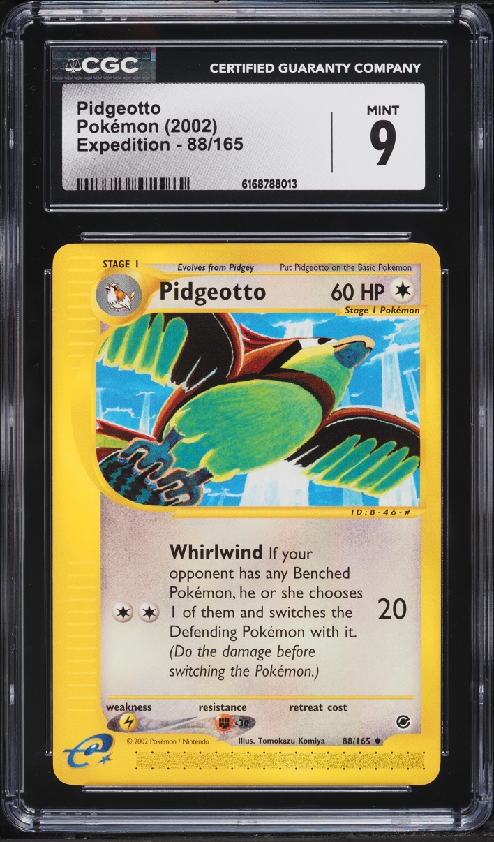 2002 Pokemon Expedition Pidgeotto #88 CGC 9 MINT