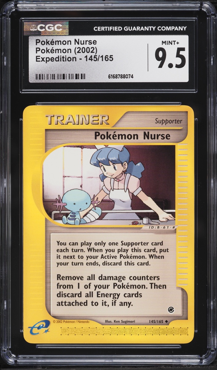 2002 Pokemon Expedition Pokemon Nurse #145 CGC 9.5 MINT+