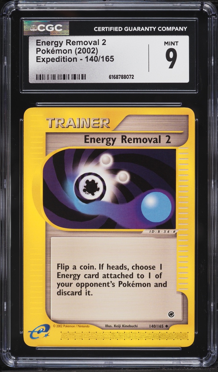 2002 Pokemon Expedition Energy Removal 2 #140 CGC 9 MINT