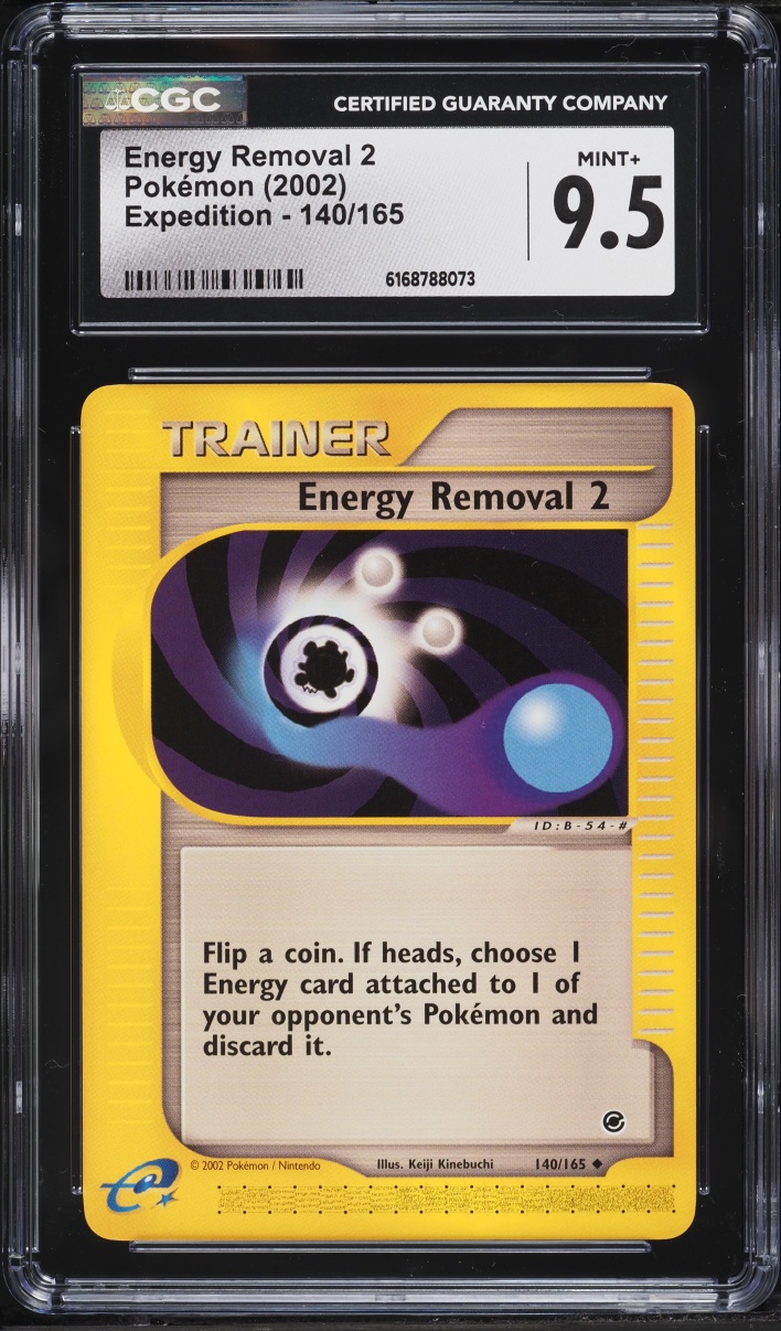 2002 Pokemon Expedition Energy Removal 2 #140 CGC 9.5 MINT+