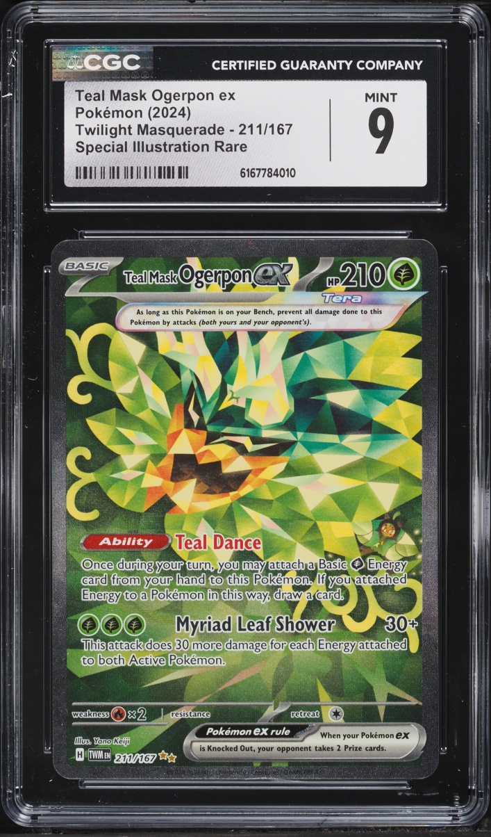 2024 Pokemon Scarlet & Violet Twilight Masquerade SIR Teal Mask Ogerpon Ex #211 CGC 9 MINT