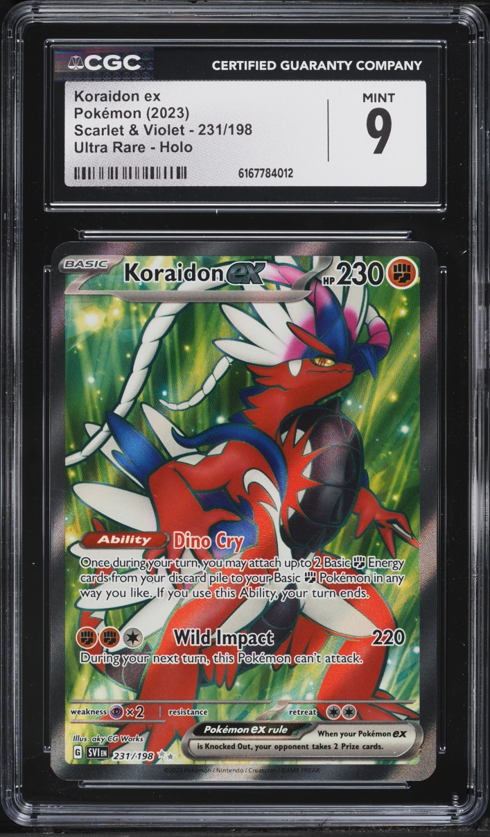 2023 Pokemon Scarlet & Violet Full Art Koraidon Ex #231 CGC 9 MINT
