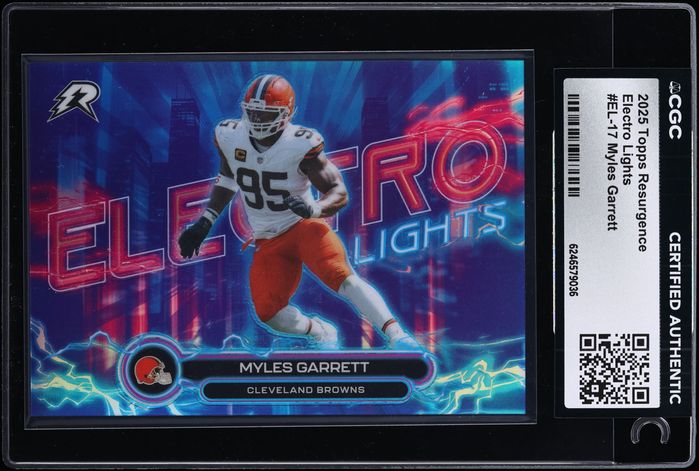 2025 Topps Resurgence Electro Lights Myles Garrett #EL-17 CGC AUTH