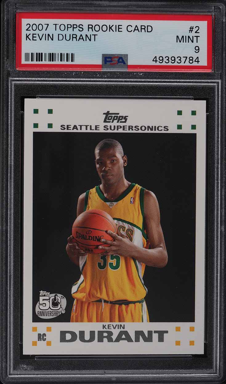 その他 KEVIN DURANT TOPPS CHROME RC #131 PSA 9 Kevin Durant 2007 Topps Chrome #131 Base Price Guide