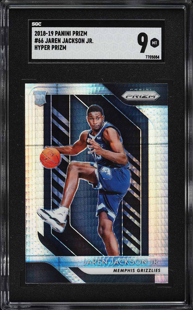 2018 Panini Prizm Choice Jaren Jackson Jr ROOKIE AUTO #RSJJJ PSA 9