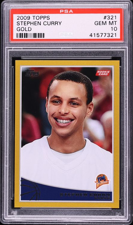 2009 Topps Gold Stephen Curry ROOKIE /2009 #321 PSA 10 GEM MINT