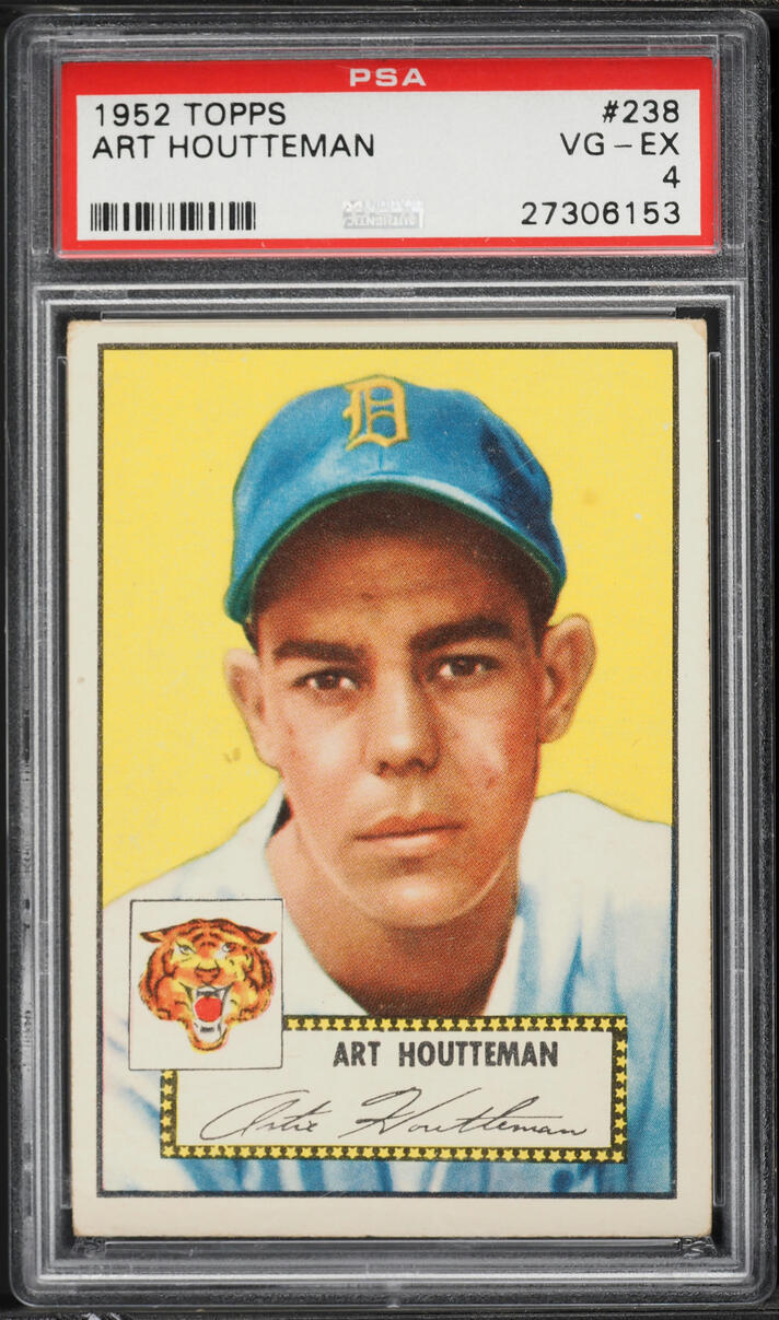 1952 Topps Art Houtteman #238 PSA 4 VGEX