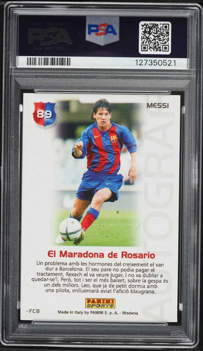 2004 Panini Sports Mega Cracks Barca Campio Lionel Messi ROOKIE