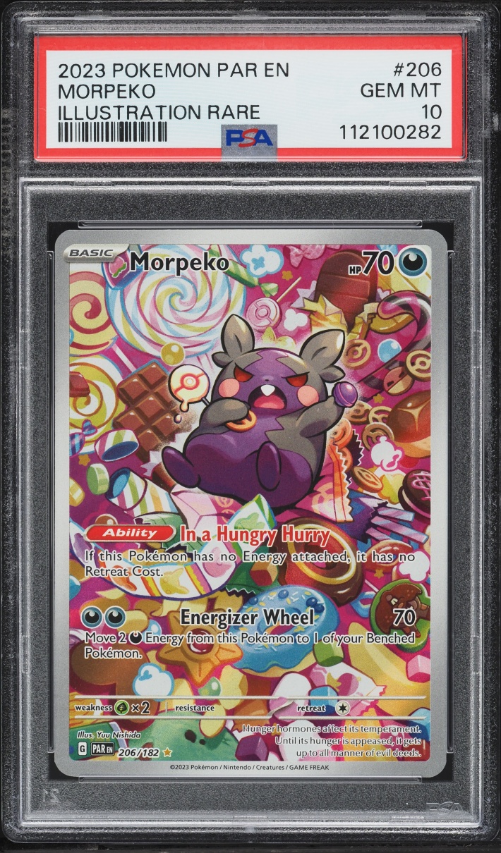 2023 Pokemon Scarlet & Violet Paradox Rift IR Morpeko #206 PSA 10 GEM MINT