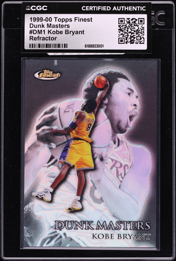 1999 Finest Dunk Masters Refractor Kobe Bryant /150 #DM1 CGC AUTH