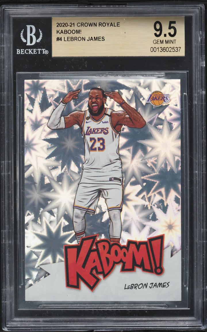2020 Crown Royale Kaboom! LeBron James #4 BGS 9.5 GEM MINT