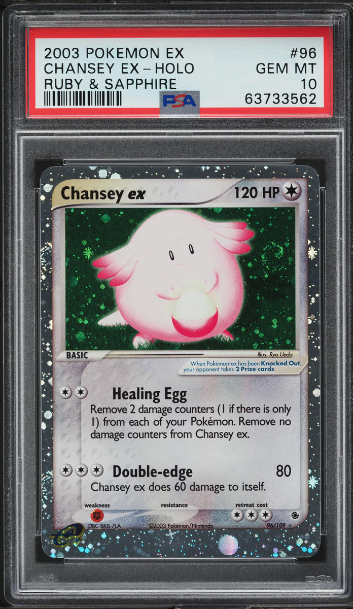 2003 Pokemon EX Ruby & Sapphire Holo Chansey ex #96 PSA 10 GEM MINT