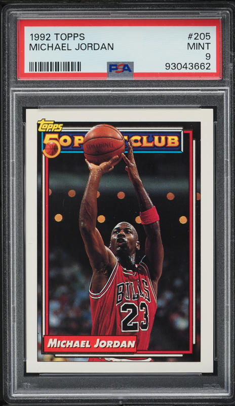 1992 Topps Basketball Michael Jordan #205 PSA 9 MINT on Fanatics