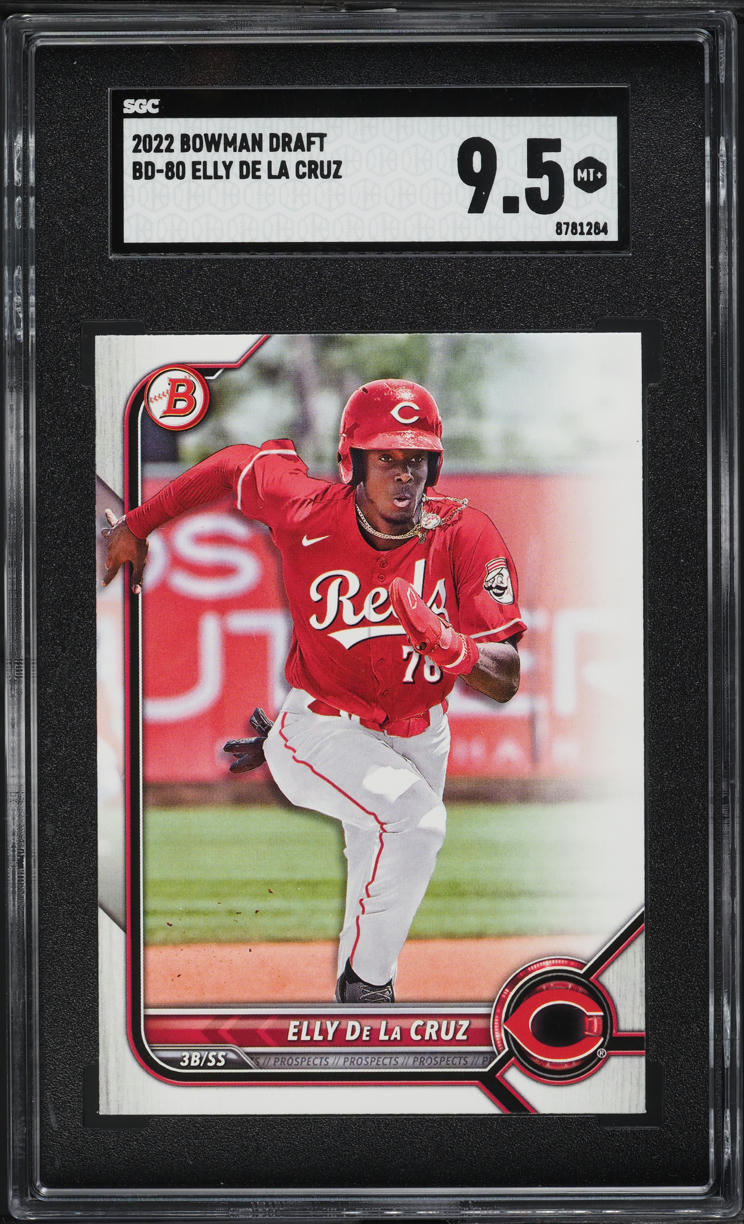 2022 Bowman Draft Elly De La Cruz PROSPECT #BD-80 SGC 9.5 MINT+