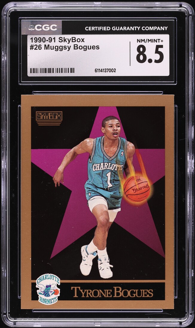 1990 Skybox Basketball Muggsy Bogues #26 CGC 8.5 NM-MT+